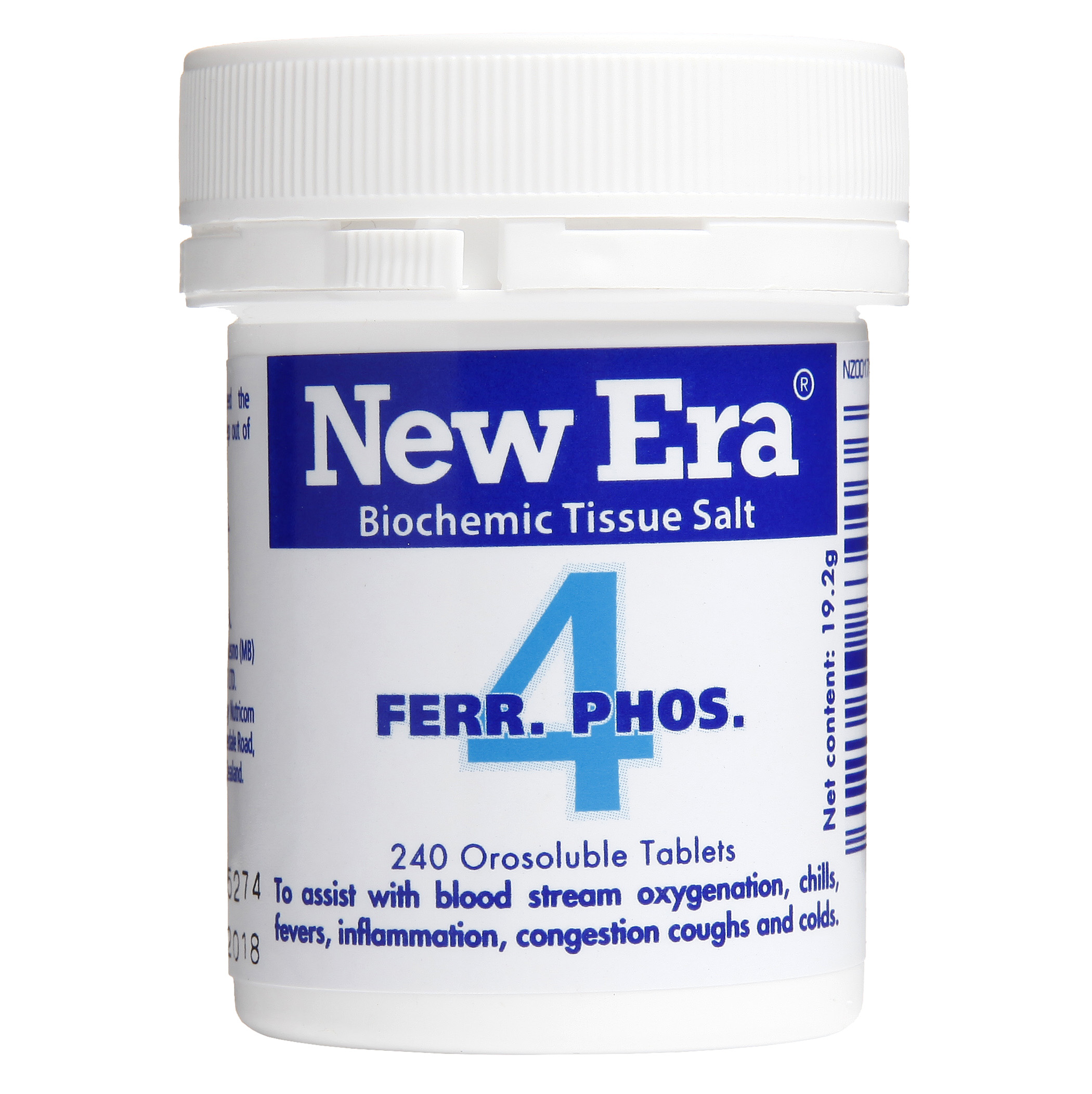 New Era Tissue Salt Ferr. Phos. #4 - The Oxygen Transporter